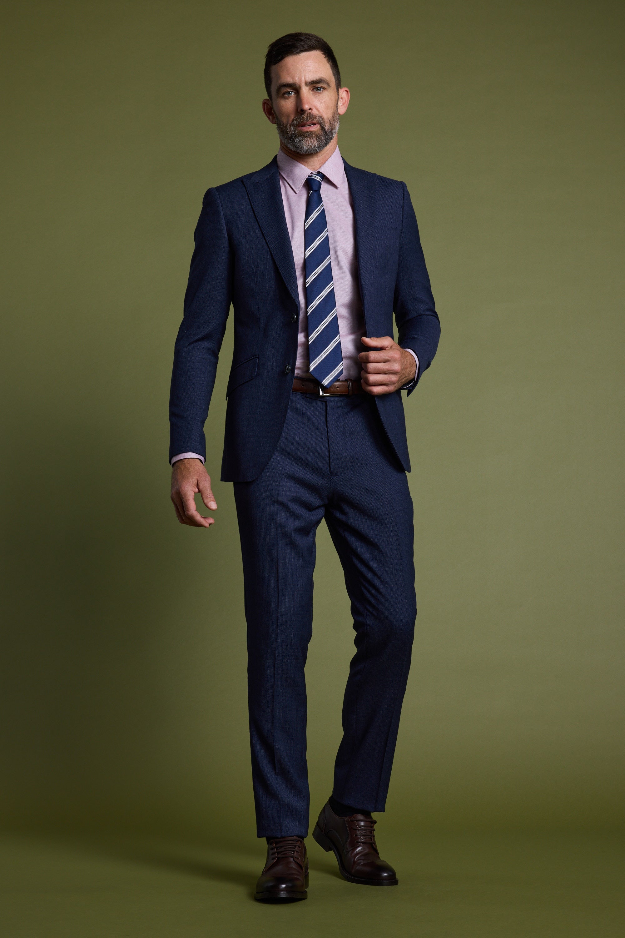 Shop Watson Textured Suit Pant (BLUE) | Barkers Shop Watson Textured Suit Pant (BLUE) | Barkers