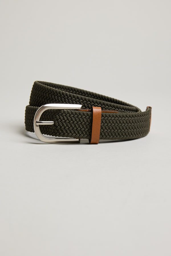 Barkers Riviera Braided Belt in green