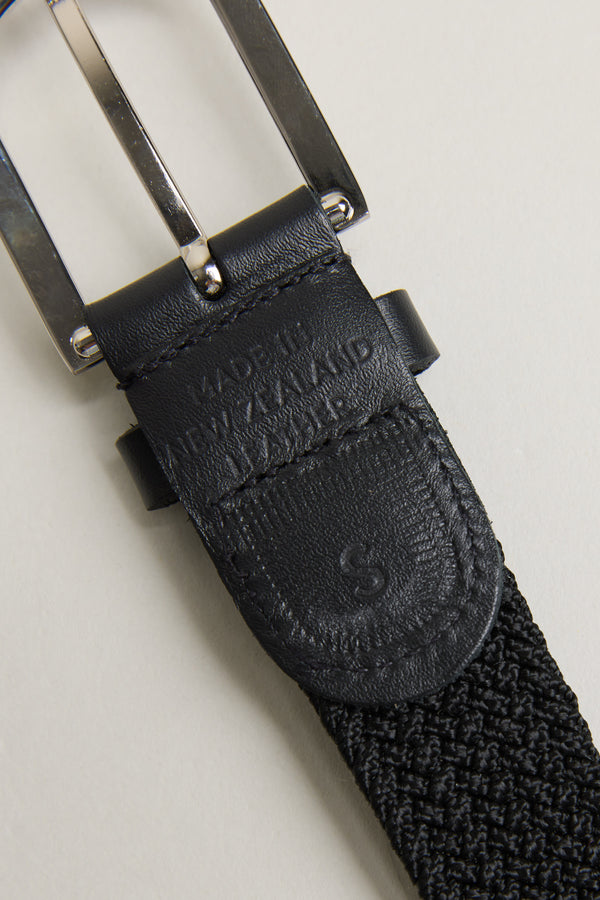 Barkers Riviera Braided Belt in black, additional view
