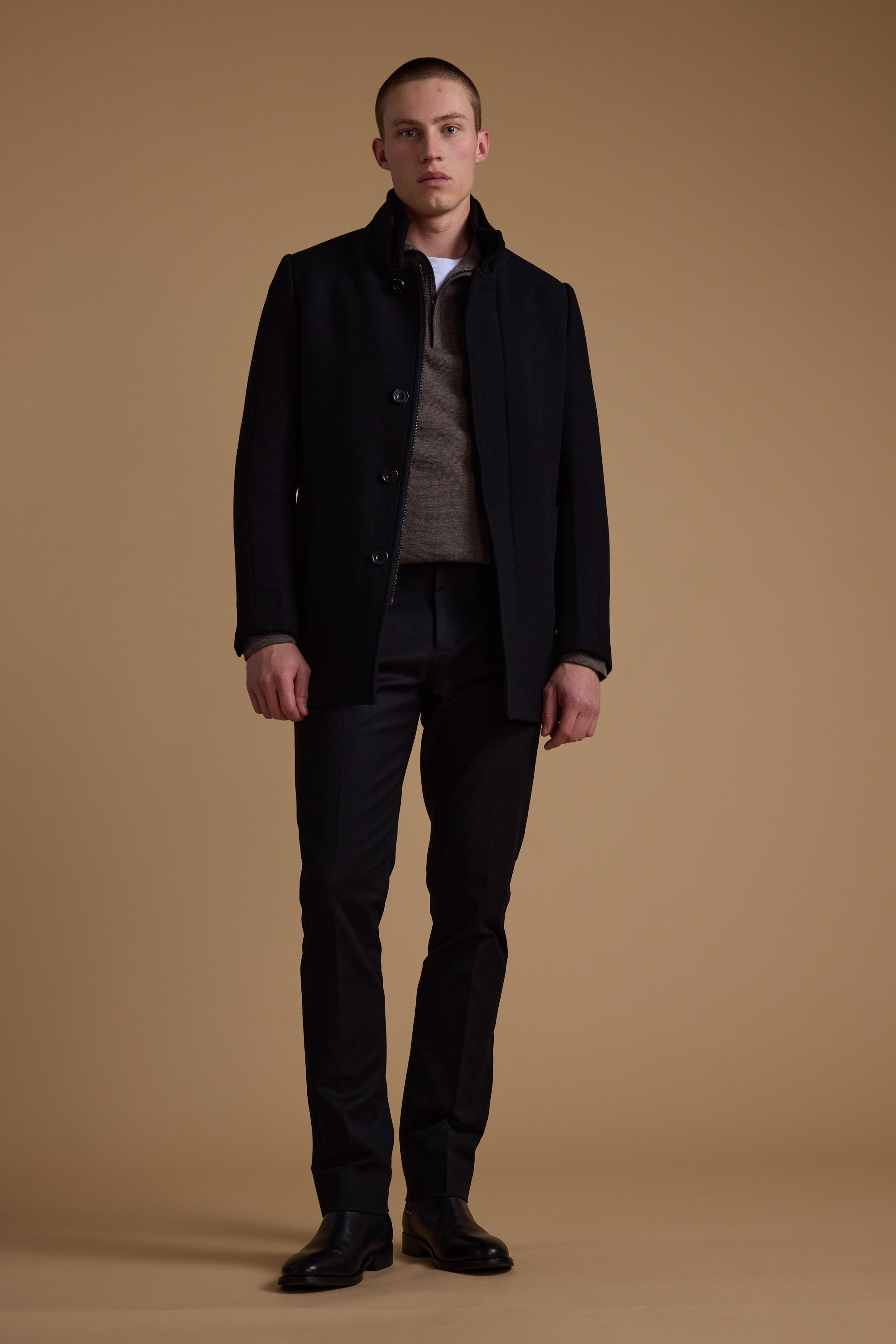 Shop Raymond Coat (BLACK) Barkers