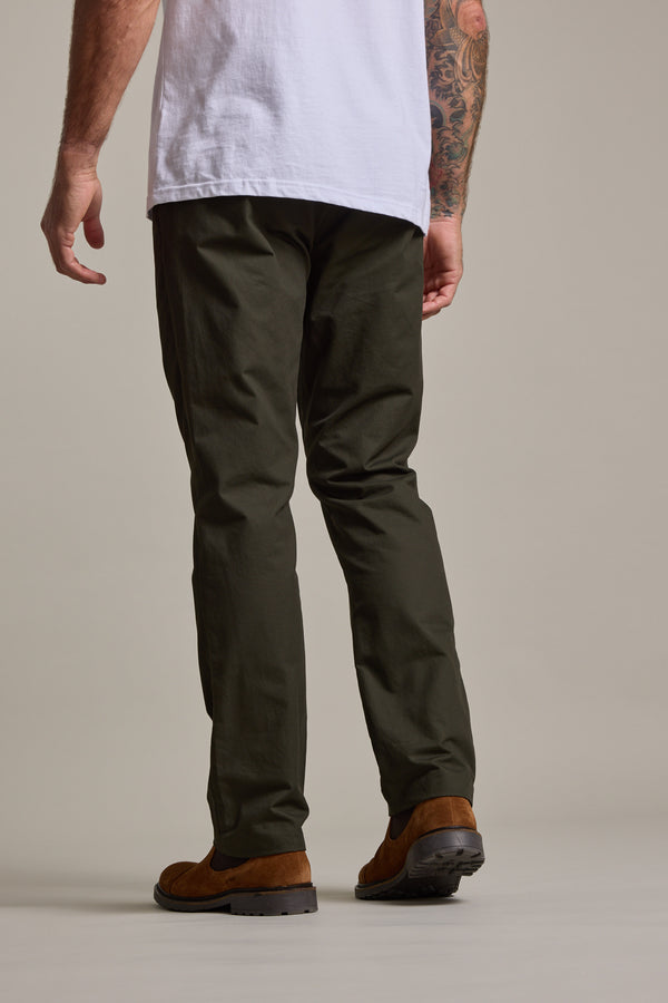 Barkers Dundas Chino Pant in dark khaki, relaxed fit, additional view