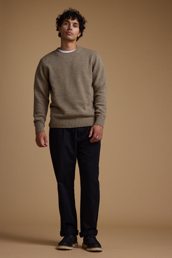 Barkers Wadley Twill Pant in black, relaxed fit, alternate view