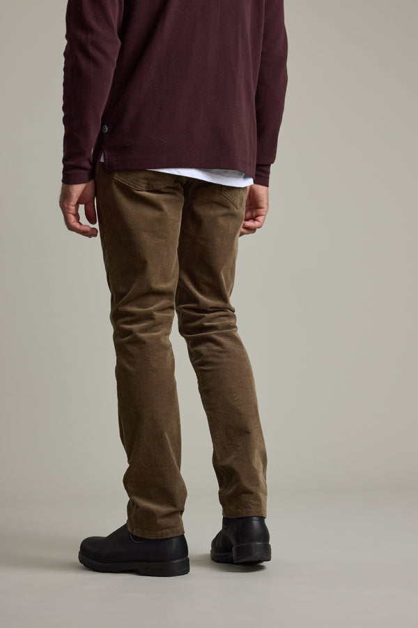 Barkers Langford 5-Pkt Cord Pants in taupe, straight fit, additional view