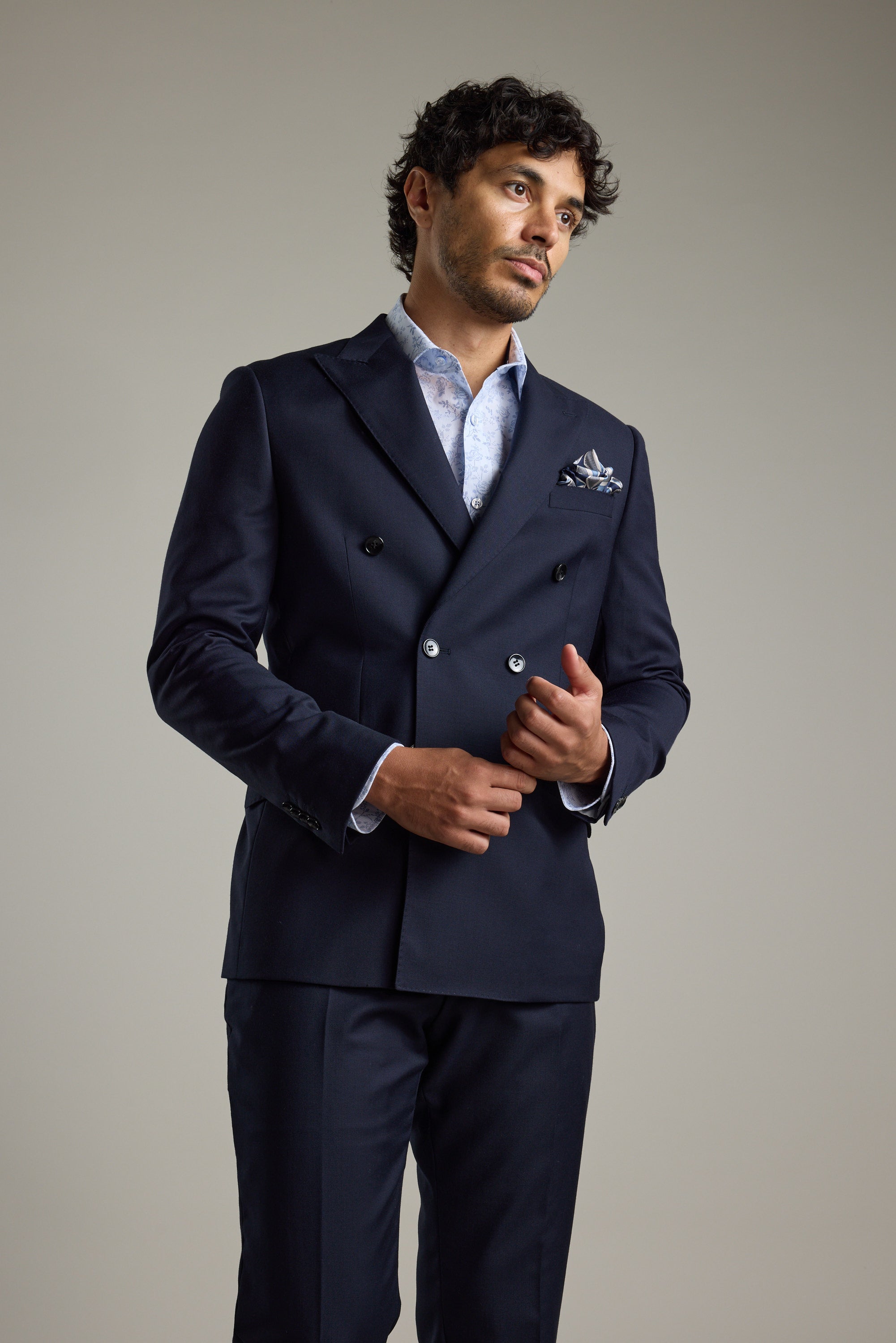 Shop Mayfair ZQrx DB Suit Jacket (NAVY) | Barkers