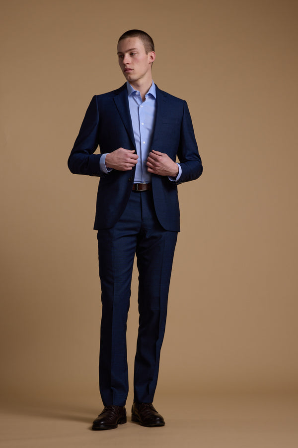 Barkers Wilkin Texture Suit Jacket in navy, alternate view