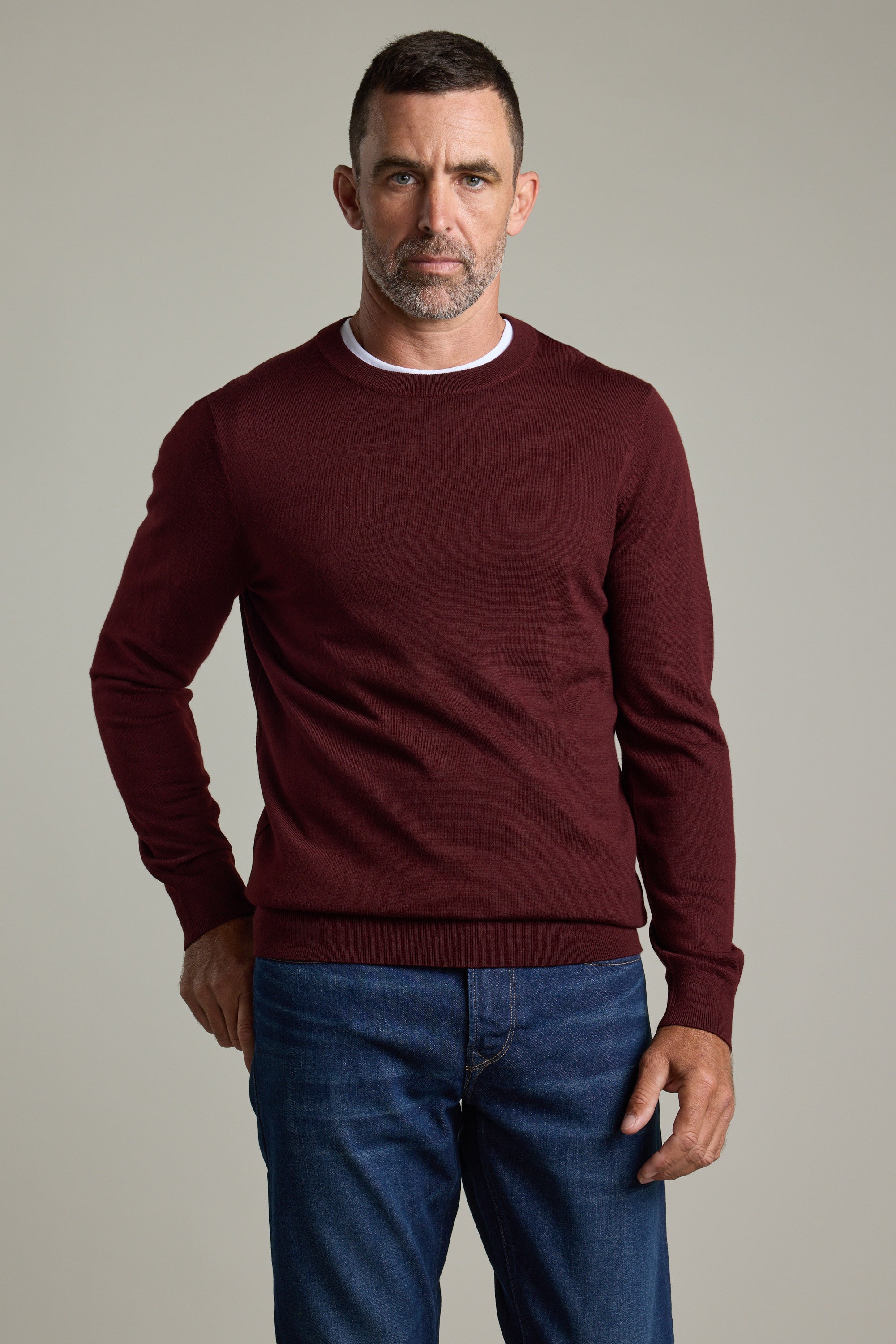 Shop Skyland ZQrx Merino Crew (OXBLOOD) | Barkers