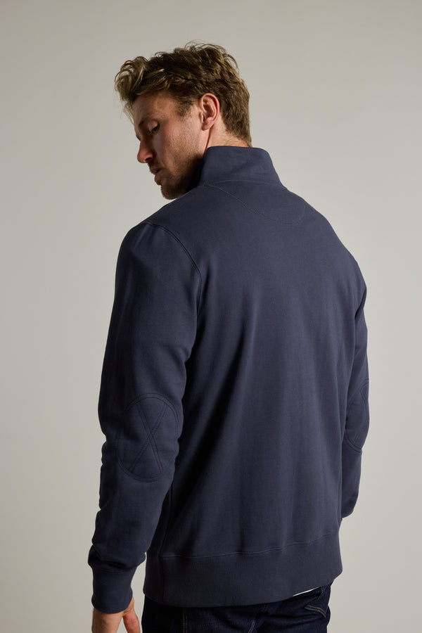Barkers Heritage 1/4 Zip in navy/white, additional view