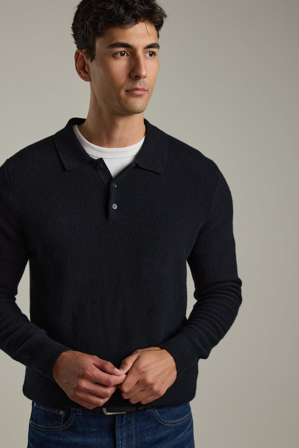 Ainsley Woollen Long Sleeve Polo, additional view