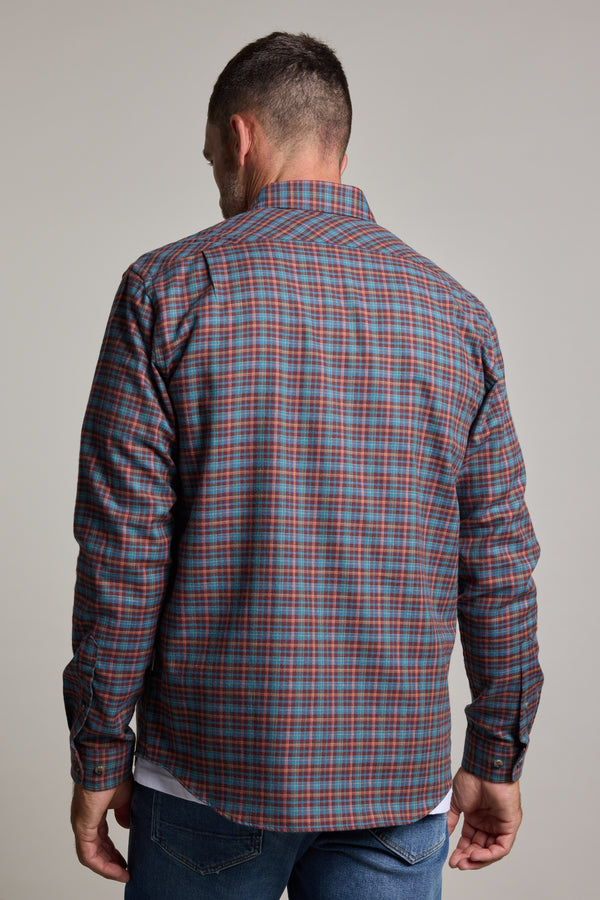 Barkers Dionheck Shirt in red check, classic fit, additional view