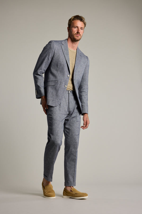 Barkers Paden Twill Blazer in navy, relaxed fit, additional view