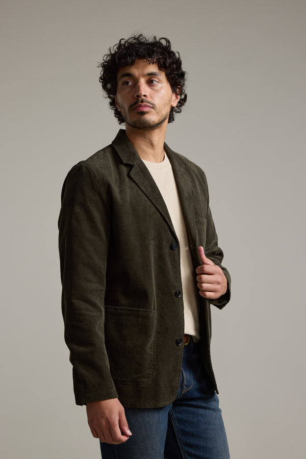 Barkers Byrde Corduroy Blazer in khaki, additional view