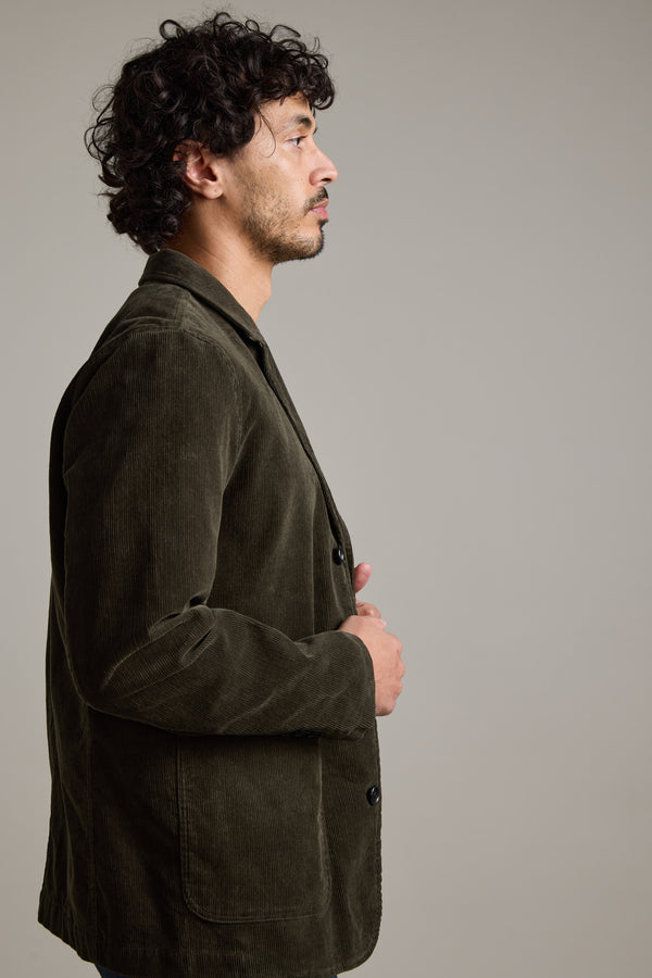 Barkers Byrde Corduroy Blazer in khaki, additional view