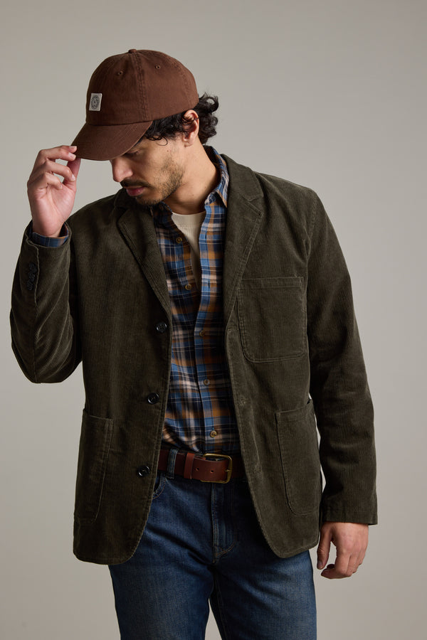 Barkers Byrde Corduroy Blazer in khaki, additional view