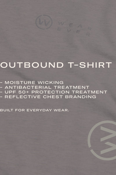 WearEver Outbound T-Shirt in grey marl, alternate view