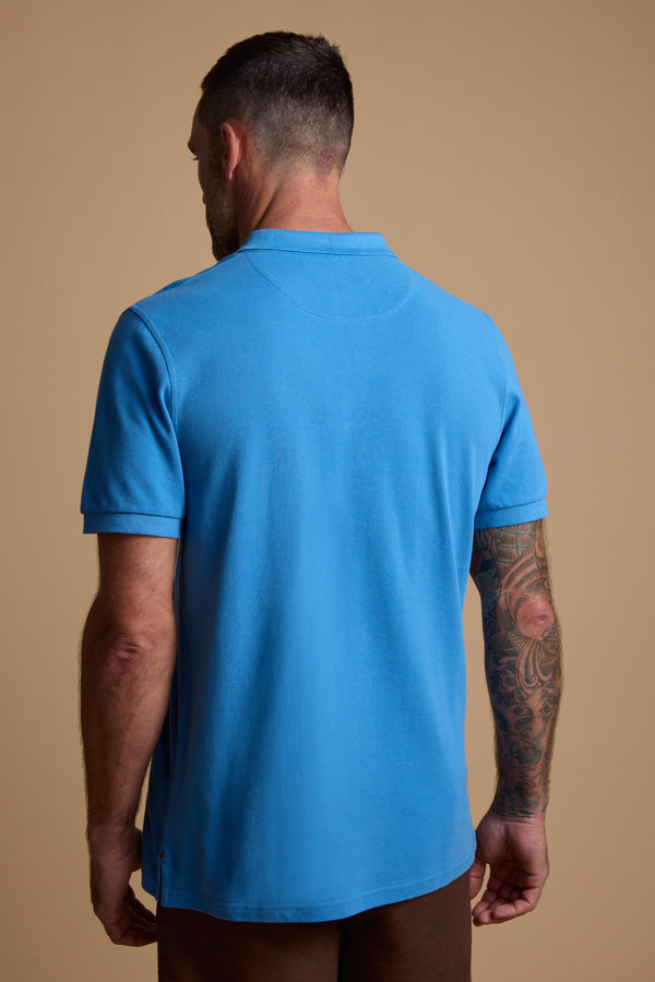 Barkers Regent Pique Polo in blue, regular fit, additional view