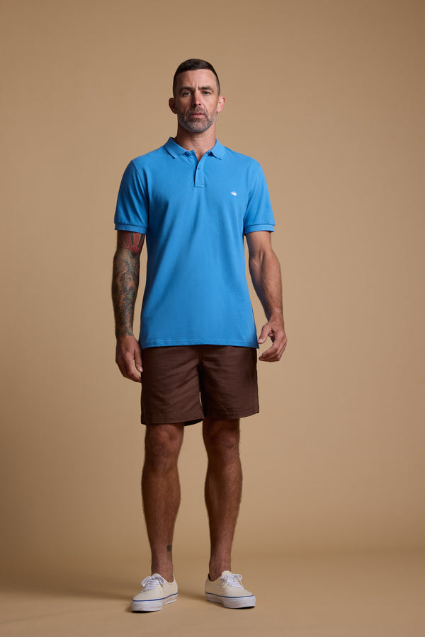 Barkers Regent Pique Polo in blue, regular fit, additional view
