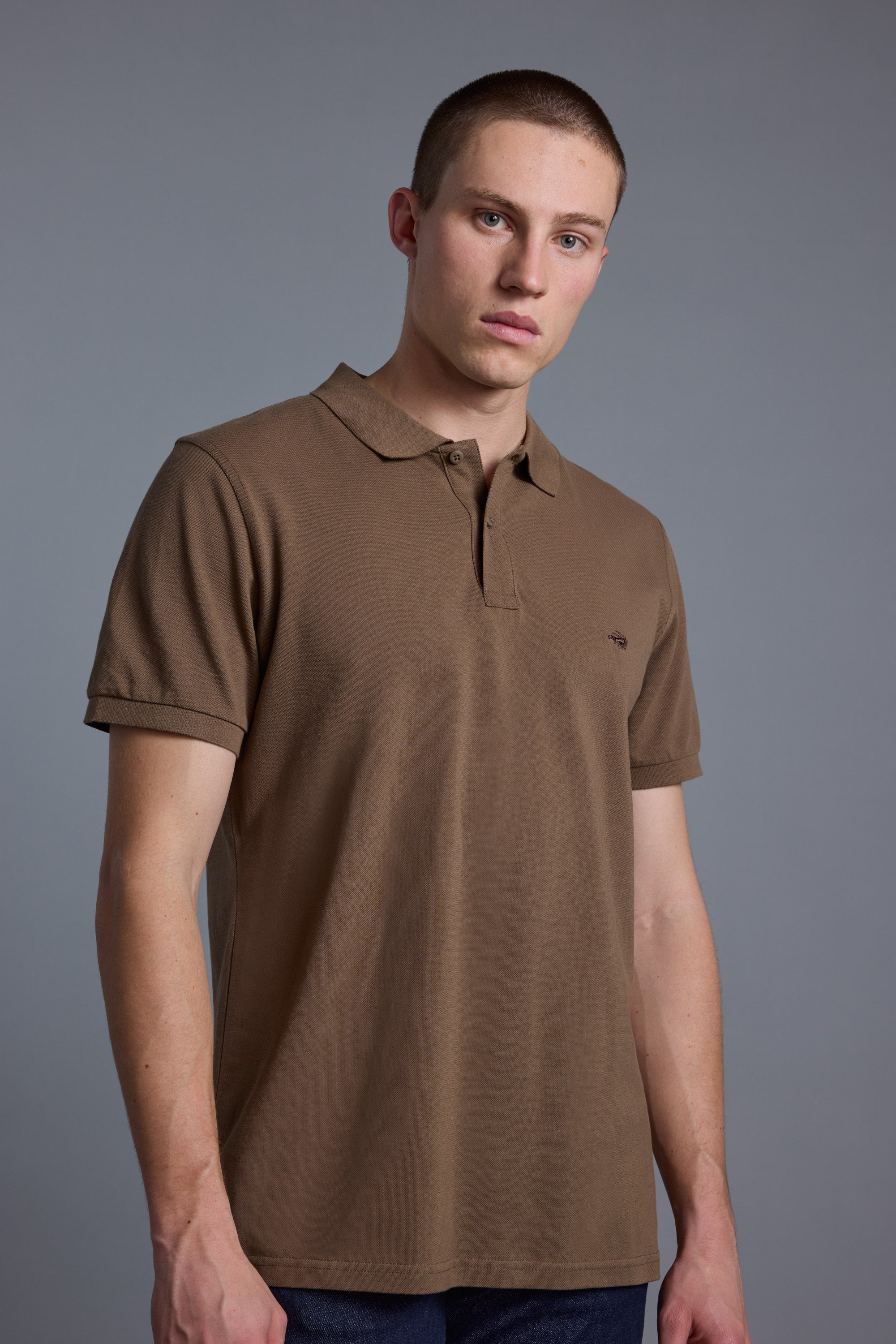 Barkers Regent Pique Polo in tobacco, regular fit