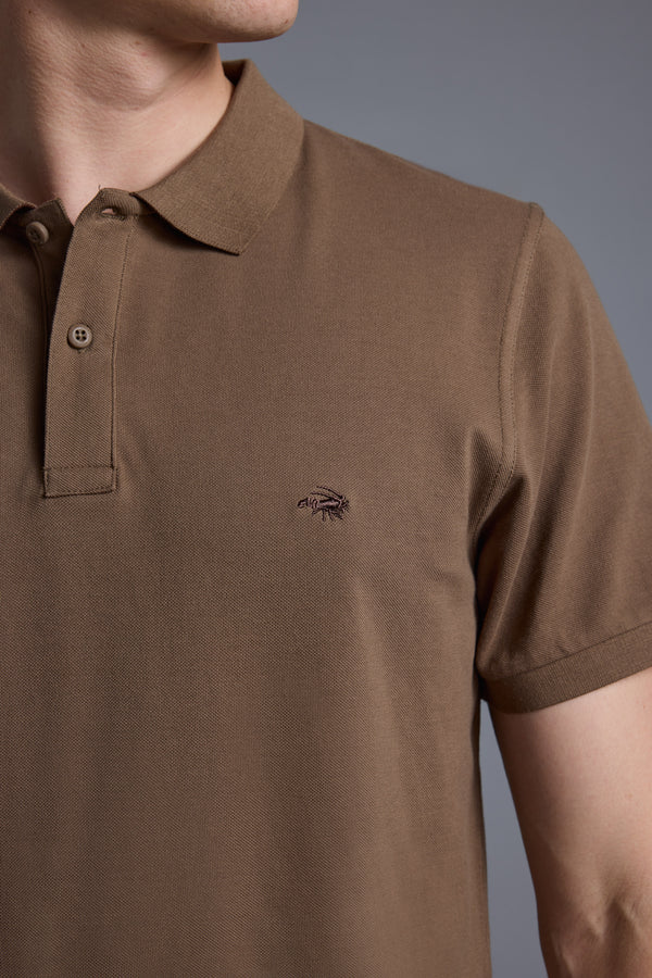 Barkers Regent Pique Polo in tobacco, regular fit, additional view