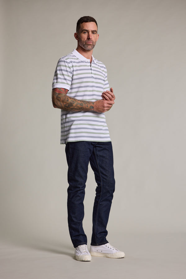 Barkers Regent Pique Stripe Polo, regular fit, additional view