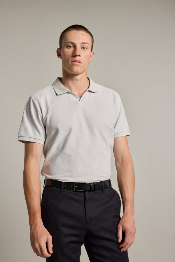 Barkers Winfield Textured Polo in bone, additional view