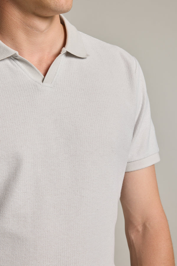 Barkers Winfield Textured Polo in bone, alternate view