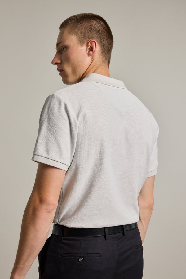Barkers Winfield Textured Polo in bone, additional view
