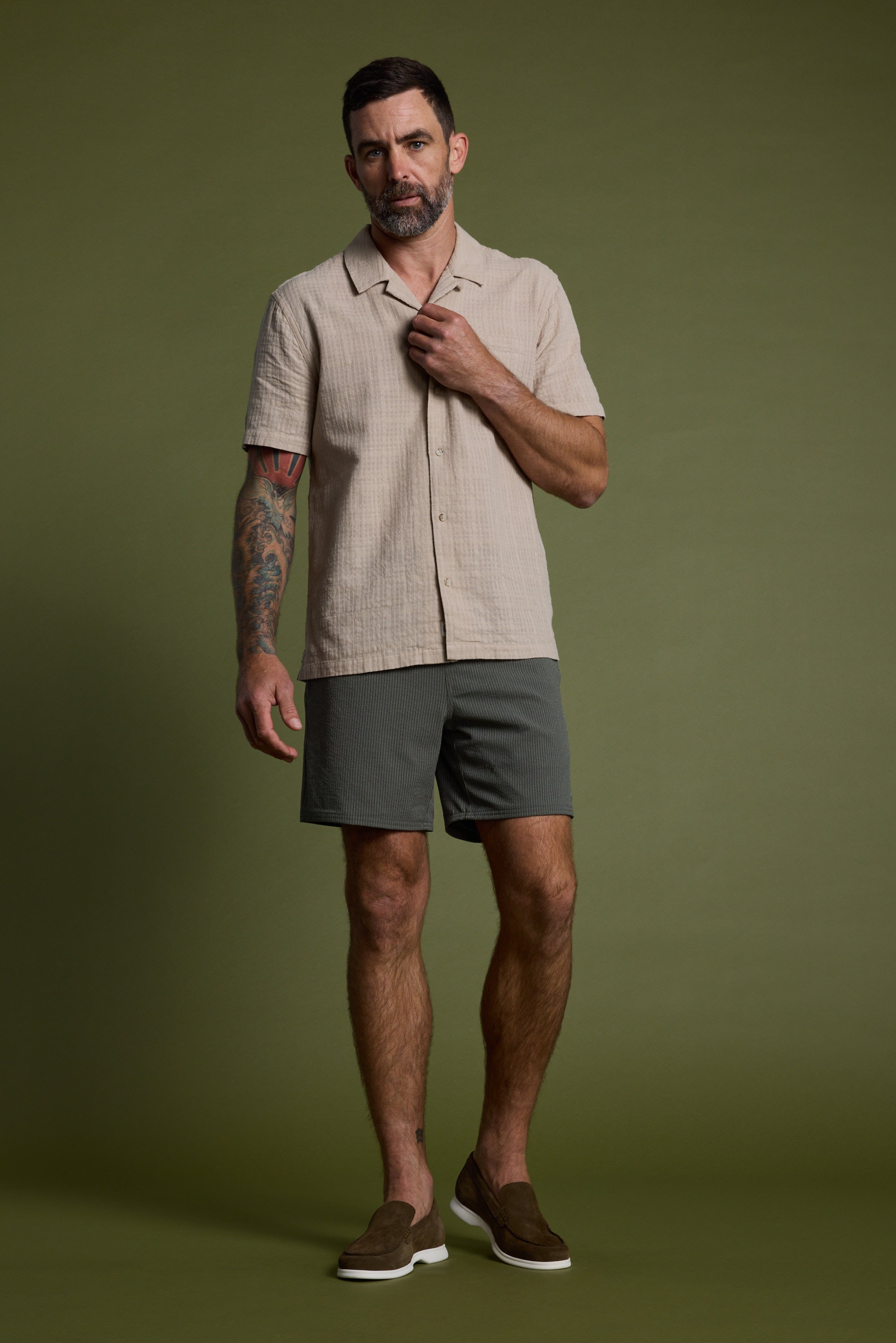 Barkers Dehaven Stripe Volley in green