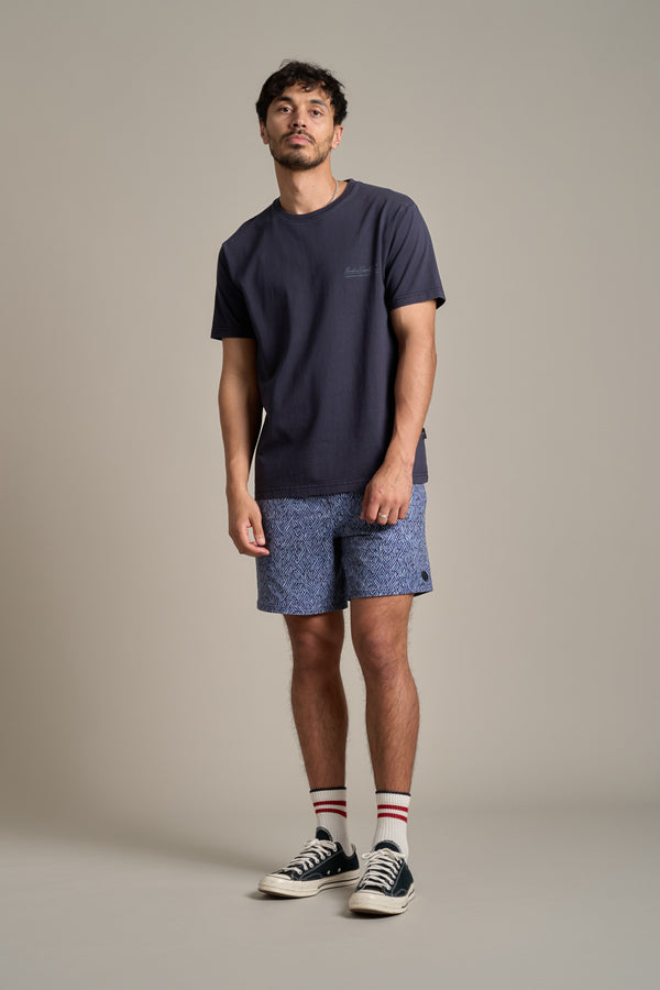 Barkers Raven Print Volley in navy, additional view