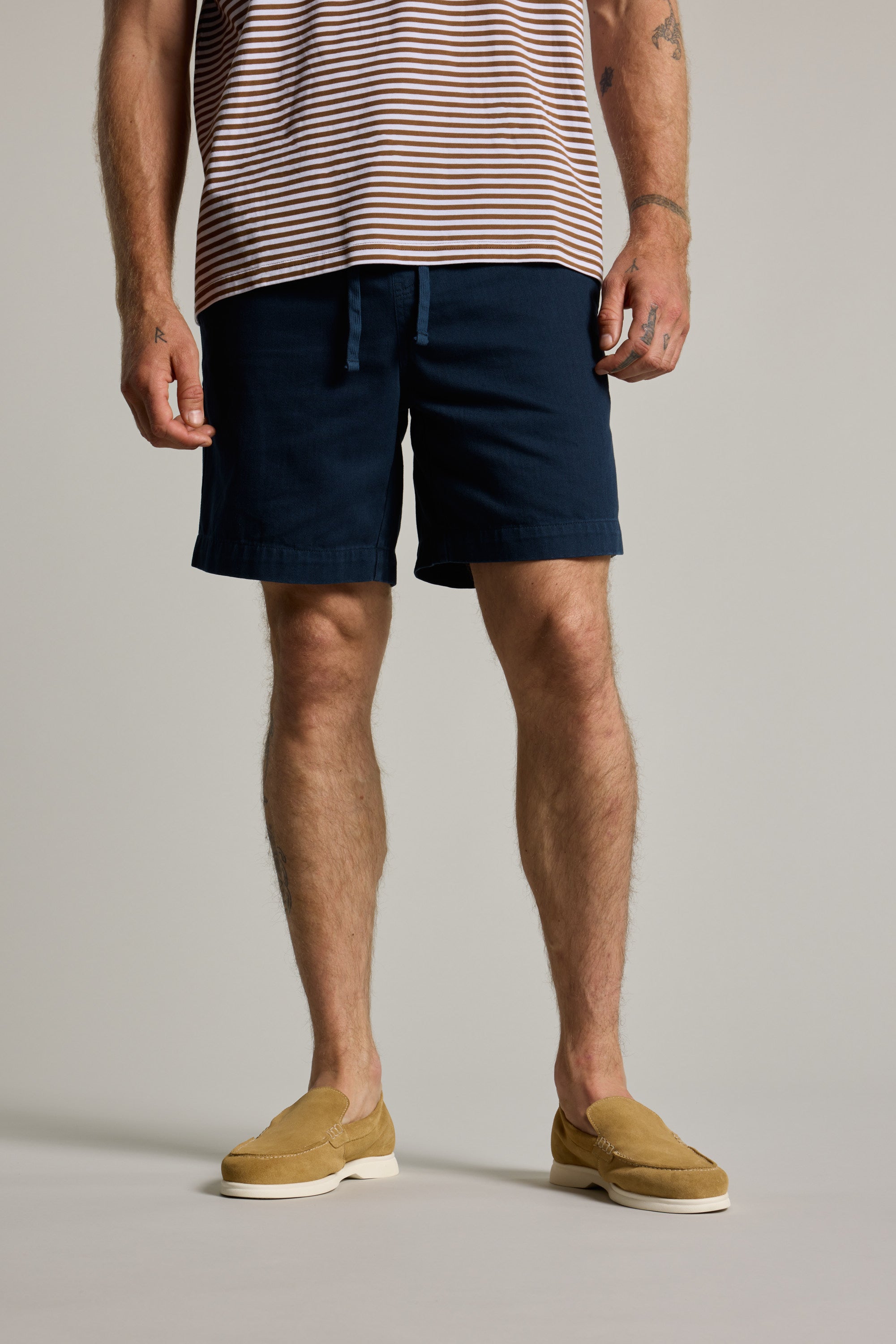 Barkers Harley GD Weekend Short in dark blue, relaxed fit
