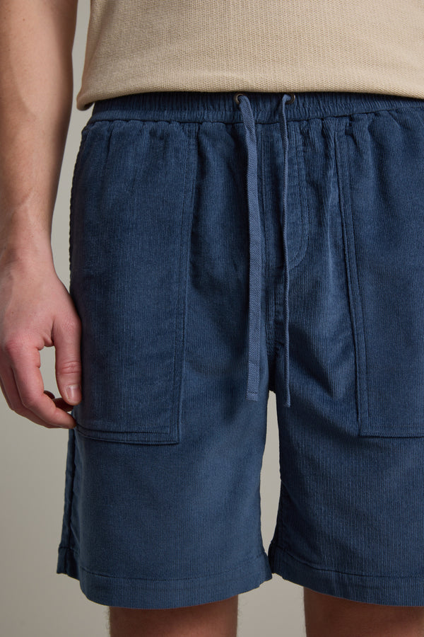 Barkers Montauk Cord Weekend Short in blue, additional view