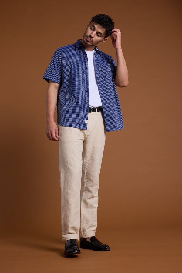 Barkers Ravenwood Shirt in navy, tailored fit, additional view