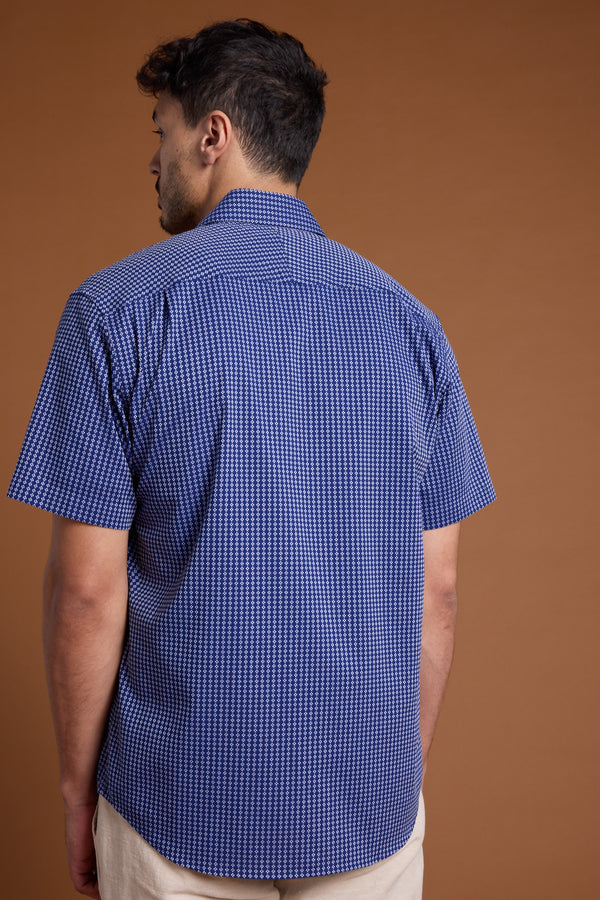 Barkers Ravenwood Shirt in navy, tailored fit, additional view