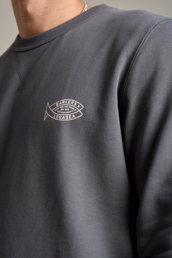 Barkers LegaSea Marlin Crew in charcoal, additional view