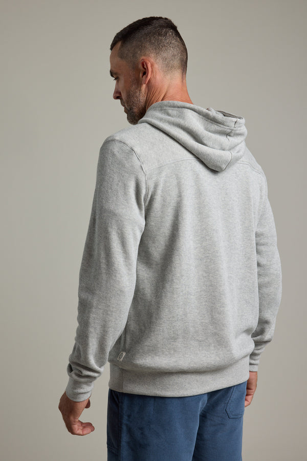 Barkers Inlet Hoody in grey marl, additional view