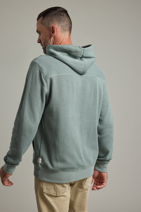 Barkers Inlet Hoody in sage, additional view