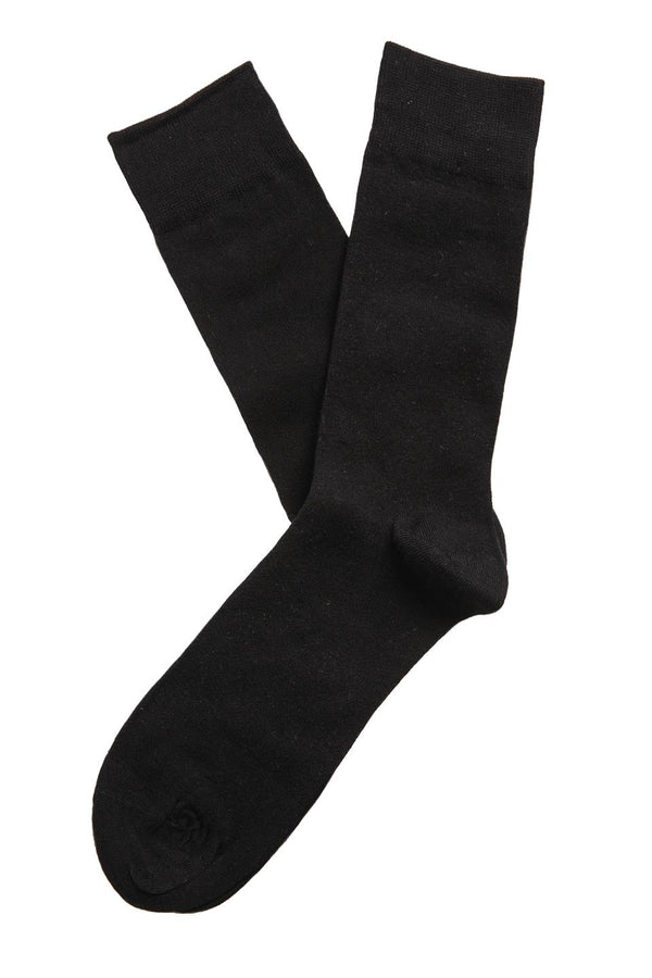 A pair of Barkers Business Socks in black are laid side by side on a white background.
