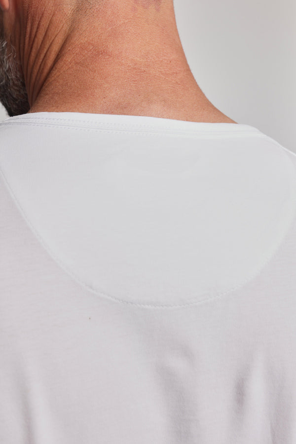 Barkers Linton Supima Tee in white, supima cotton, additional view