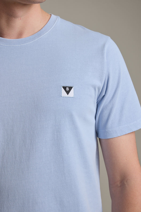 Barkers Newton Washed Tee in sky blue, additional view