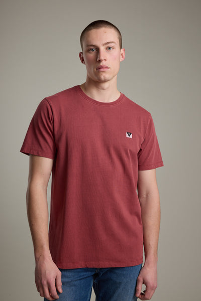 Barkers Newton Washed Tee in washed red