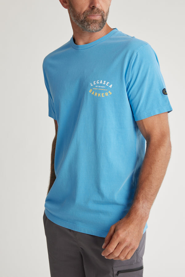 Legasea Fish For The People Tee in sky, relaxed fit, additional view