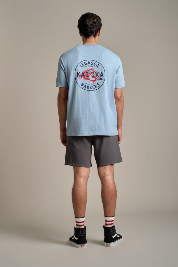 LegaSea Kai Ika Print Tee in blue, regular fit, additional view