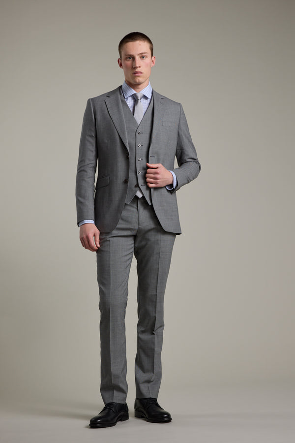 Barkers Henderson Waistcoat in grey, merino wool, additional view