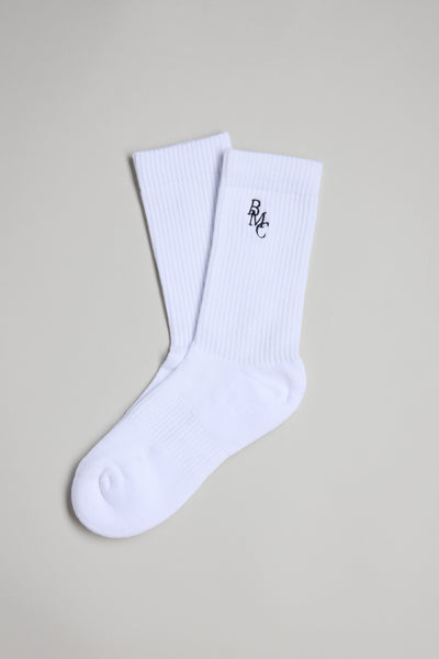 Barkers BMC Ribbed Sock in white