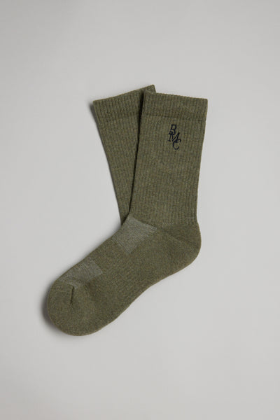 Barkers BMC Ribbed Sock in khaki marl