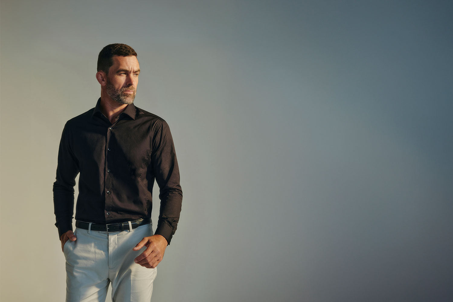 Shop Barkers Men's Black Shirts and Black Polo Shirts 