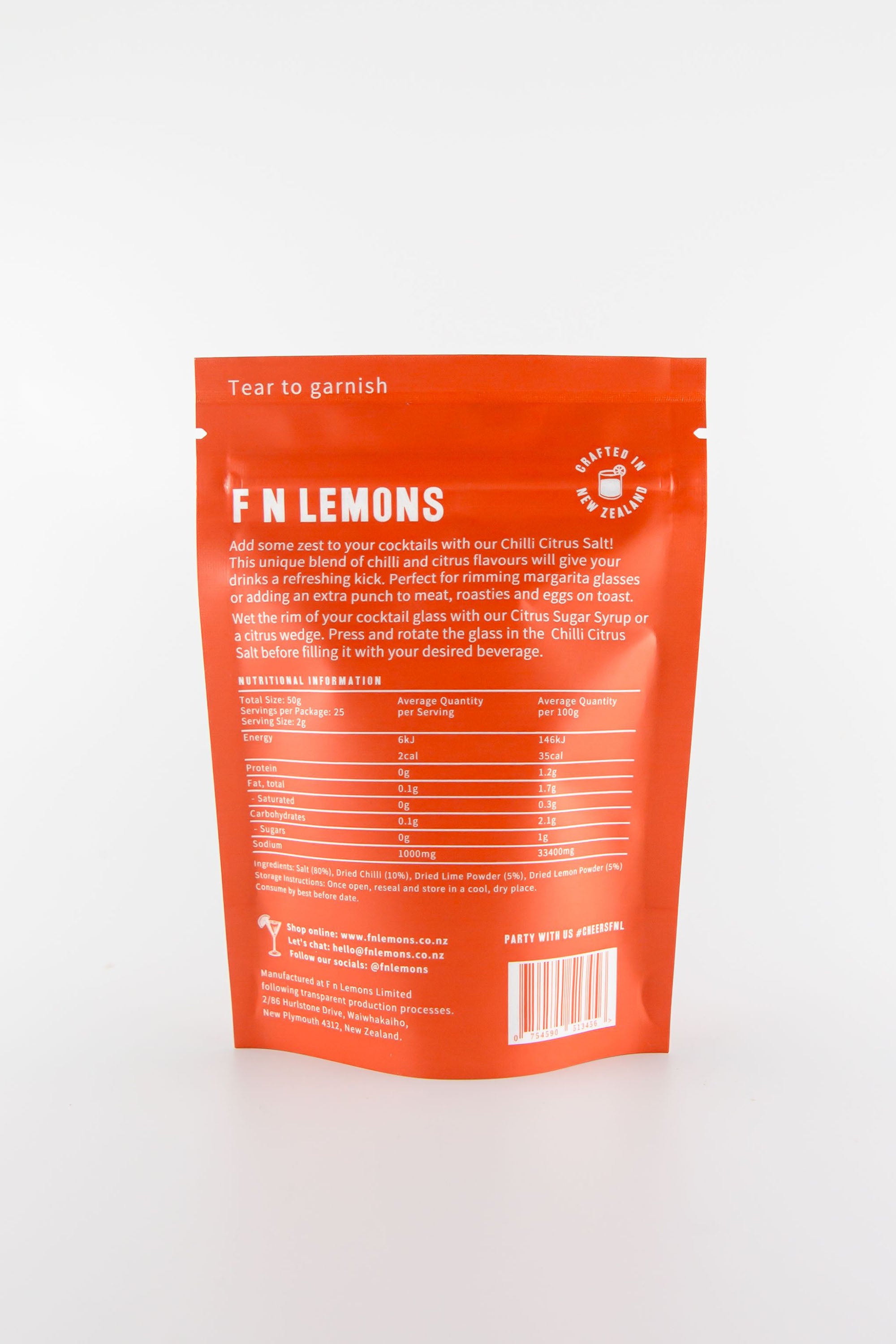 F N Lemons - Chilli Citrus Salt