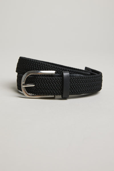 Barkers Riviera Braided Belt in black