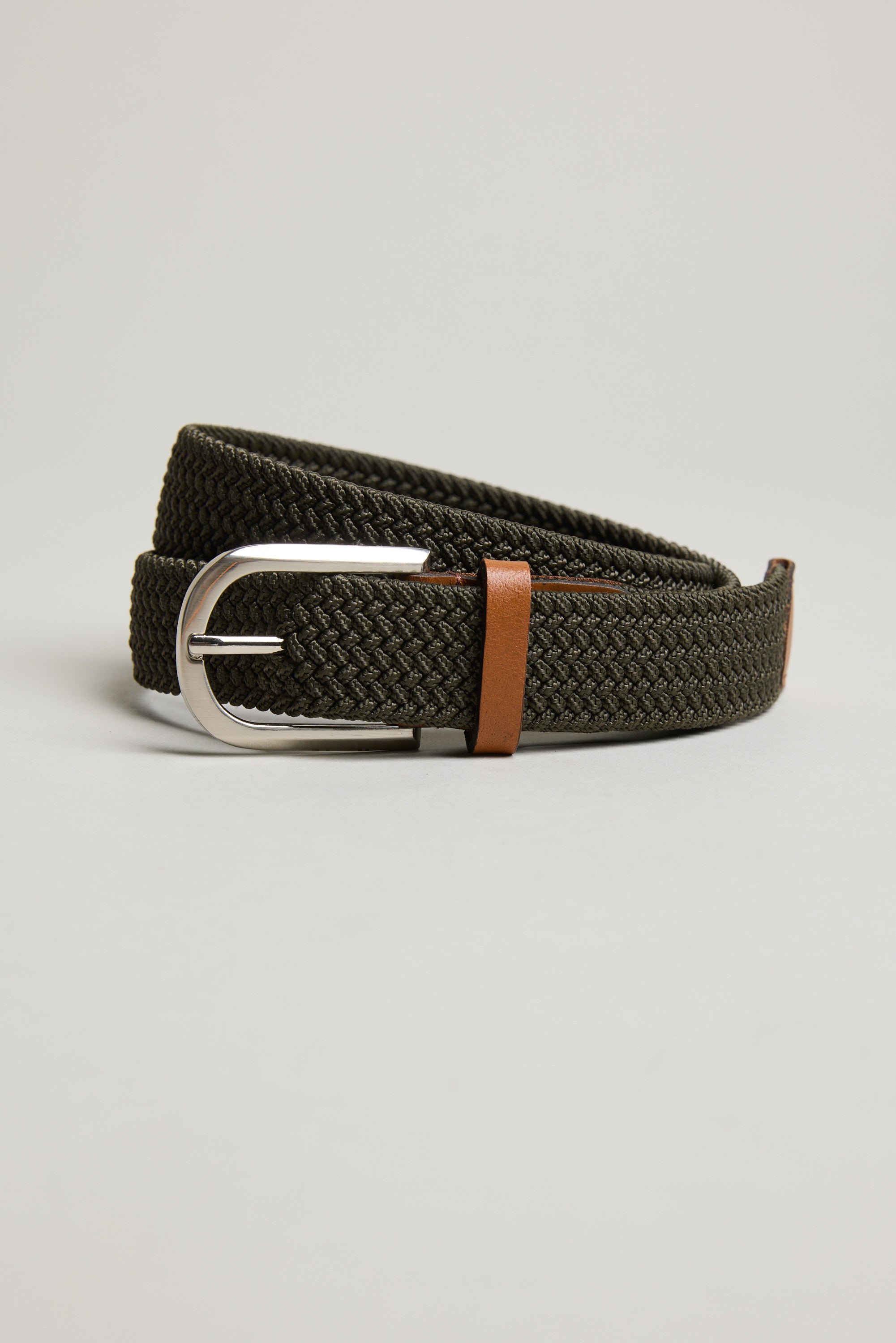 Barkers Riviera Braided Belt in green