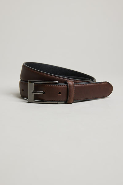 Barkers Myers Feather Edge Belt II in dark brown