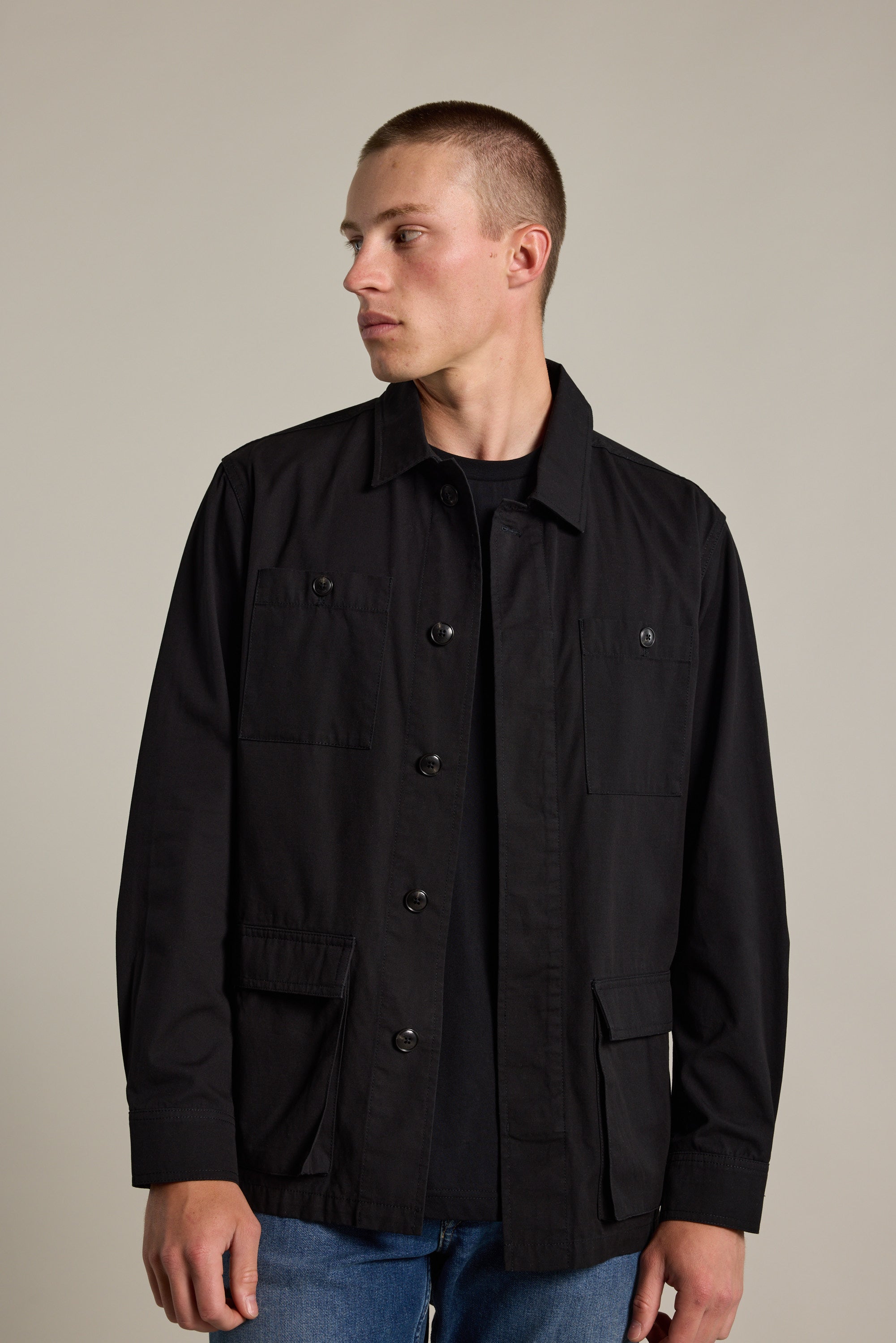 Barkers Damion Poplin Jacket in black, cotton, additional view